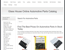 Tablet Screenshot of glasshouseauto.com